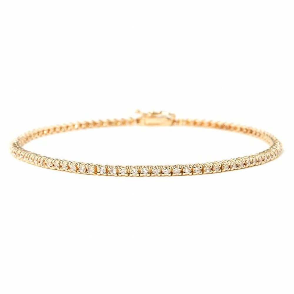 14K Gold  0.55 ct Diamond Tennis Bracelet